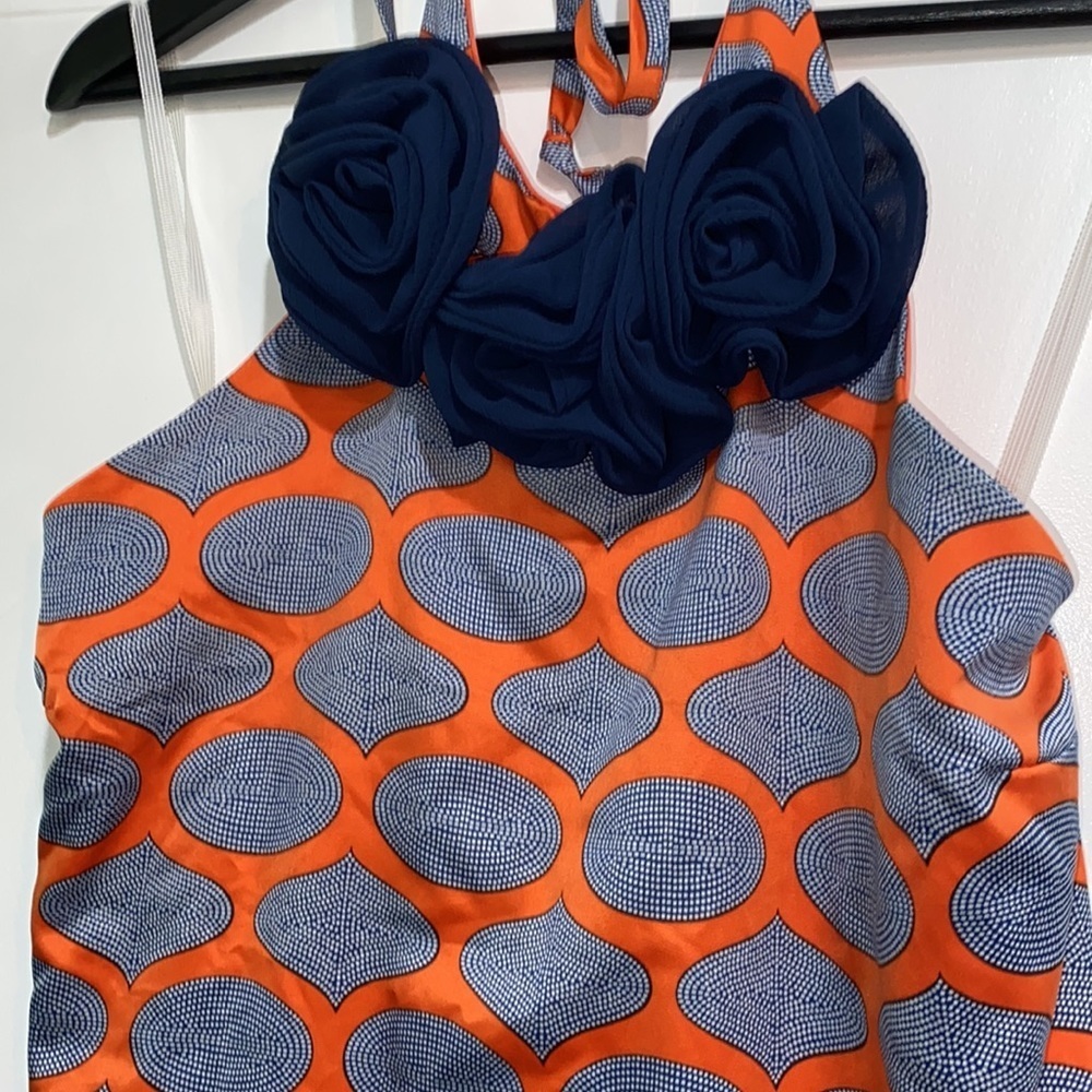 Judith March Geo Rosette halter dress size large - Picture 4 of 9
